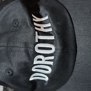 DOROTHY MARTIN BLACK EMBROIDERED ADJUSTABLE CAP HAT UNISEX